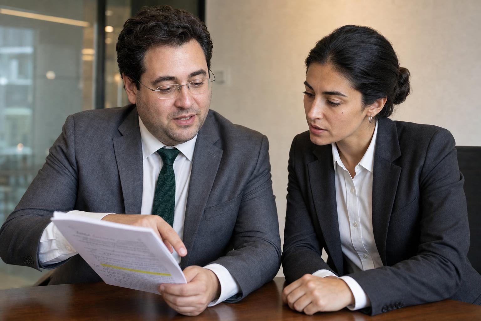 Reviewing case documents together